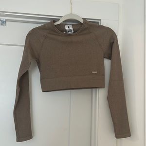 Lilias Ribbed Seamless Crop Top